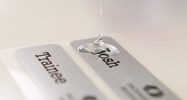 how to look after your resin coated name badge
